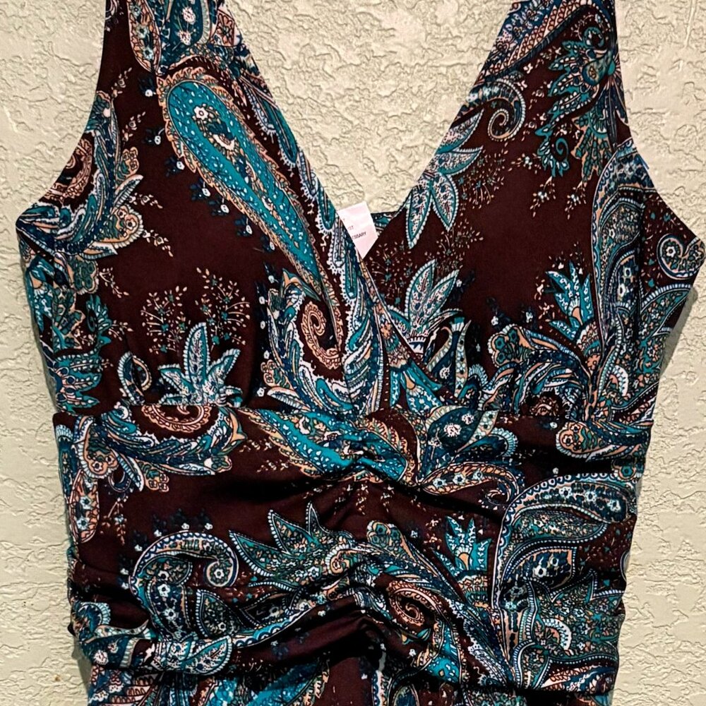 Madison Leigh Petite Paisley Dress